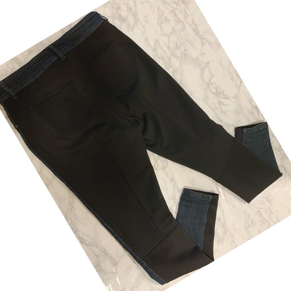 Bianca Nygard Denim and Black Pants - Size 10 - Picture 2 of 5